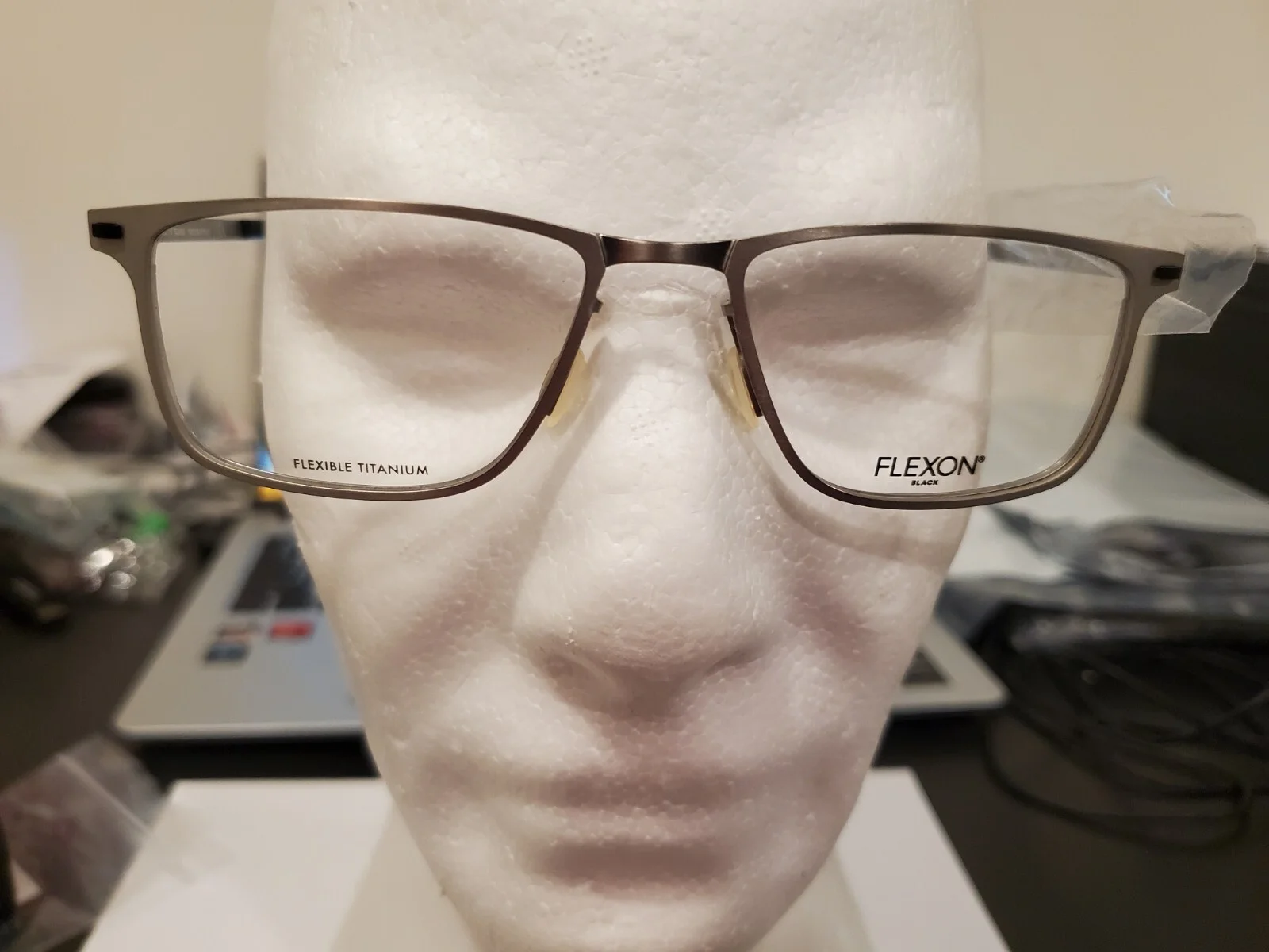 FLEXON B 2026 021 Palladium Flexible Titanium Eyeglasses 54mm/18 with Case NEW 3