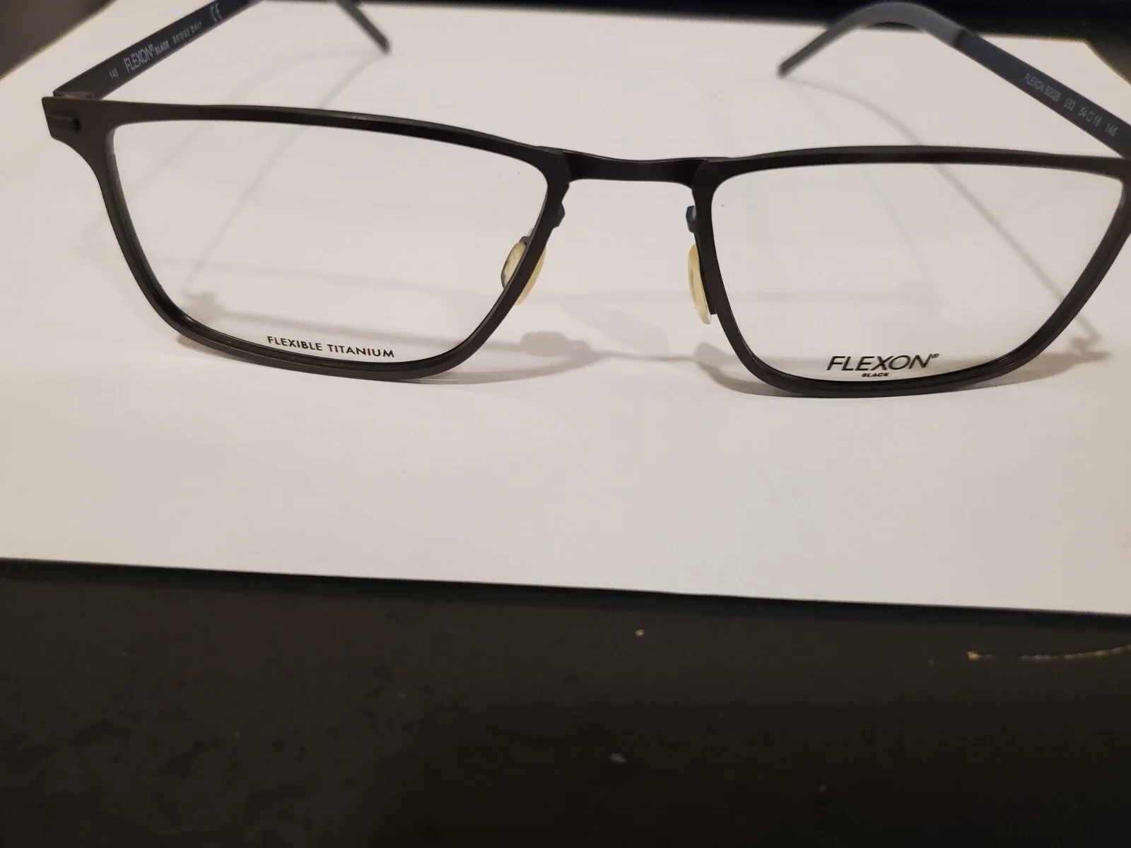 FLEXON B 2026 033 GUNMETAL Flexible Titanium Eyeglasses 54mm/18 with Case NEW