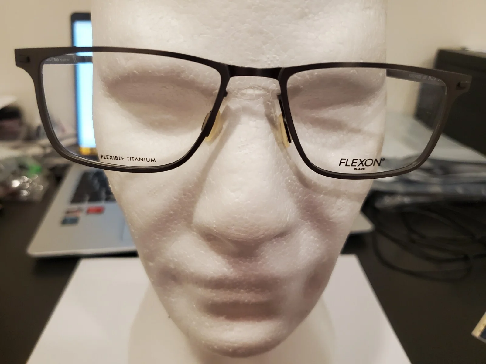 FLEXON B 2026 033 GUNMETAL Flexible Titanium Eyeglasses 54mm/18 with Case NEW 3