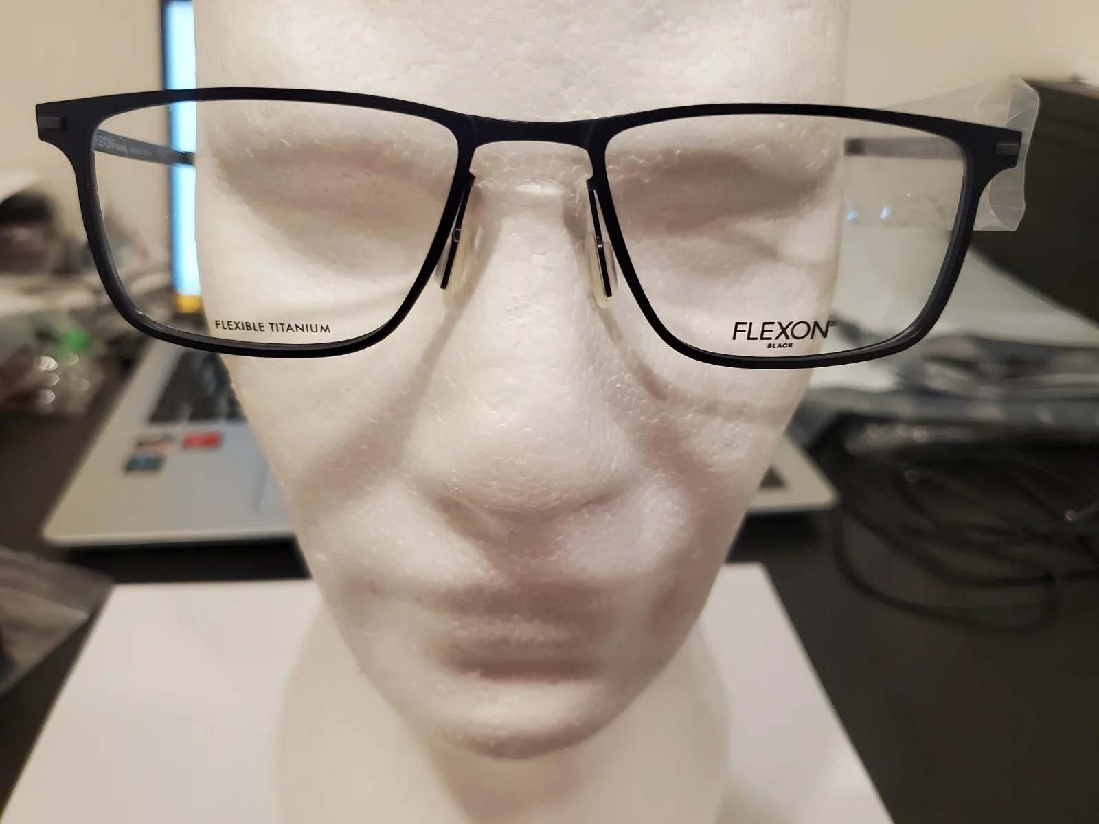 FLEXON B 2026 412 NAVY Flexible Titanium Eyeglasses 54mm/18 with Case NEW 3