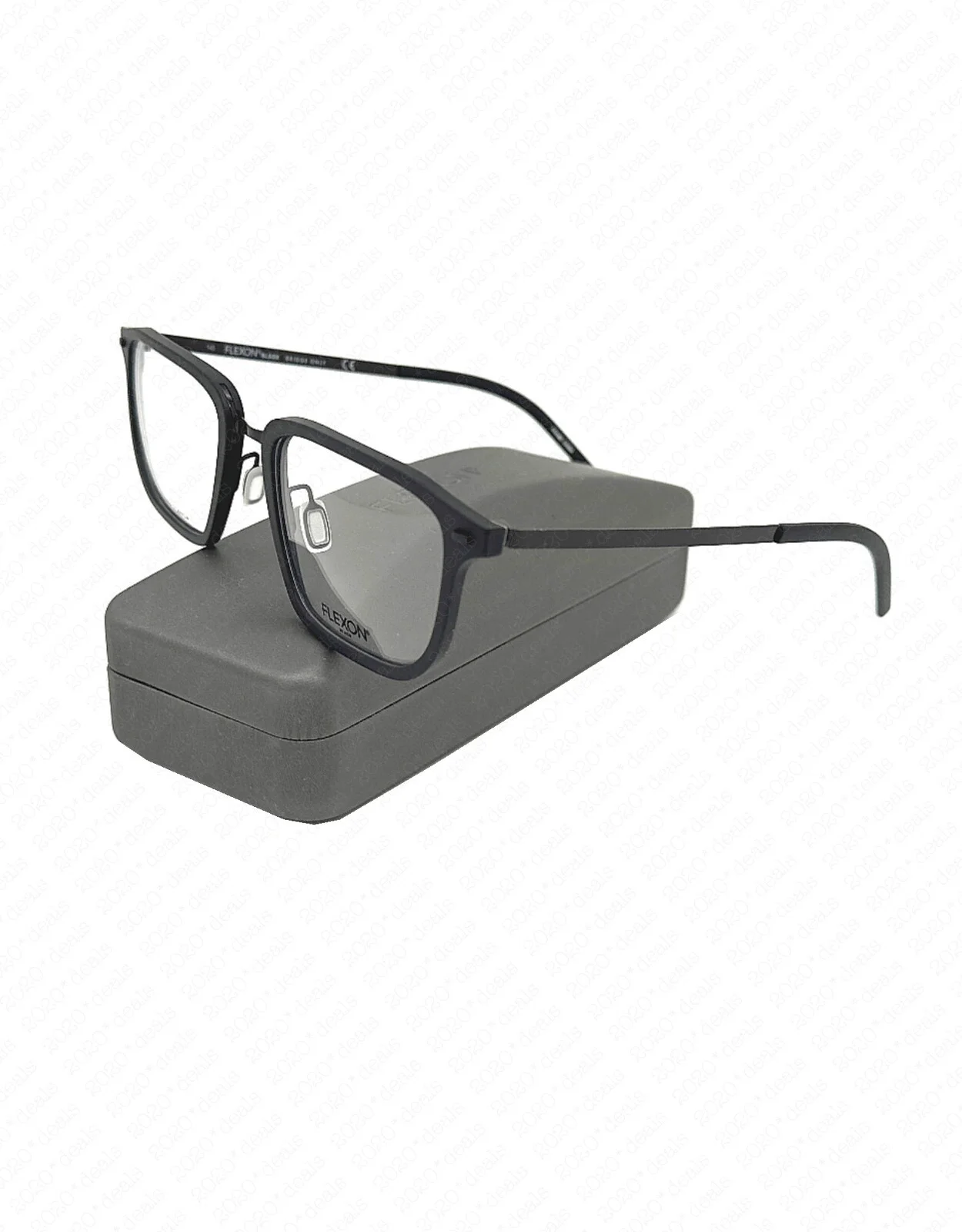 Flexon B2037 002 55mm Matte Black w/Demo Lenses Eyeglasses 55-22-145mm 2