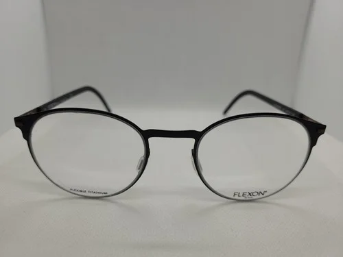Flexon B2075 001 Eyeglasses Black 49-21-145 Flexible Titanium WITH CASE NEW 2