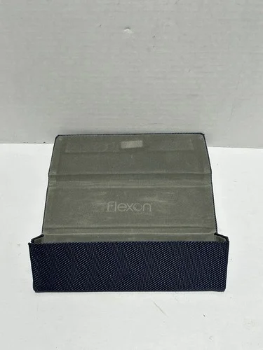 Flexon Collection Blue Triangular Folding Eyeglass Case Tri-Fold Glasses Storage 3