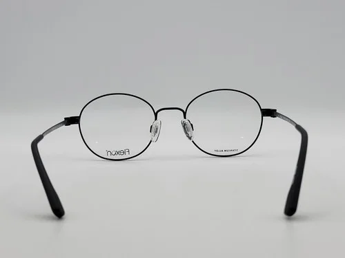 Flexon E1081 001 Mens Black Titanium Eyeglass Frames 49-19-145 4