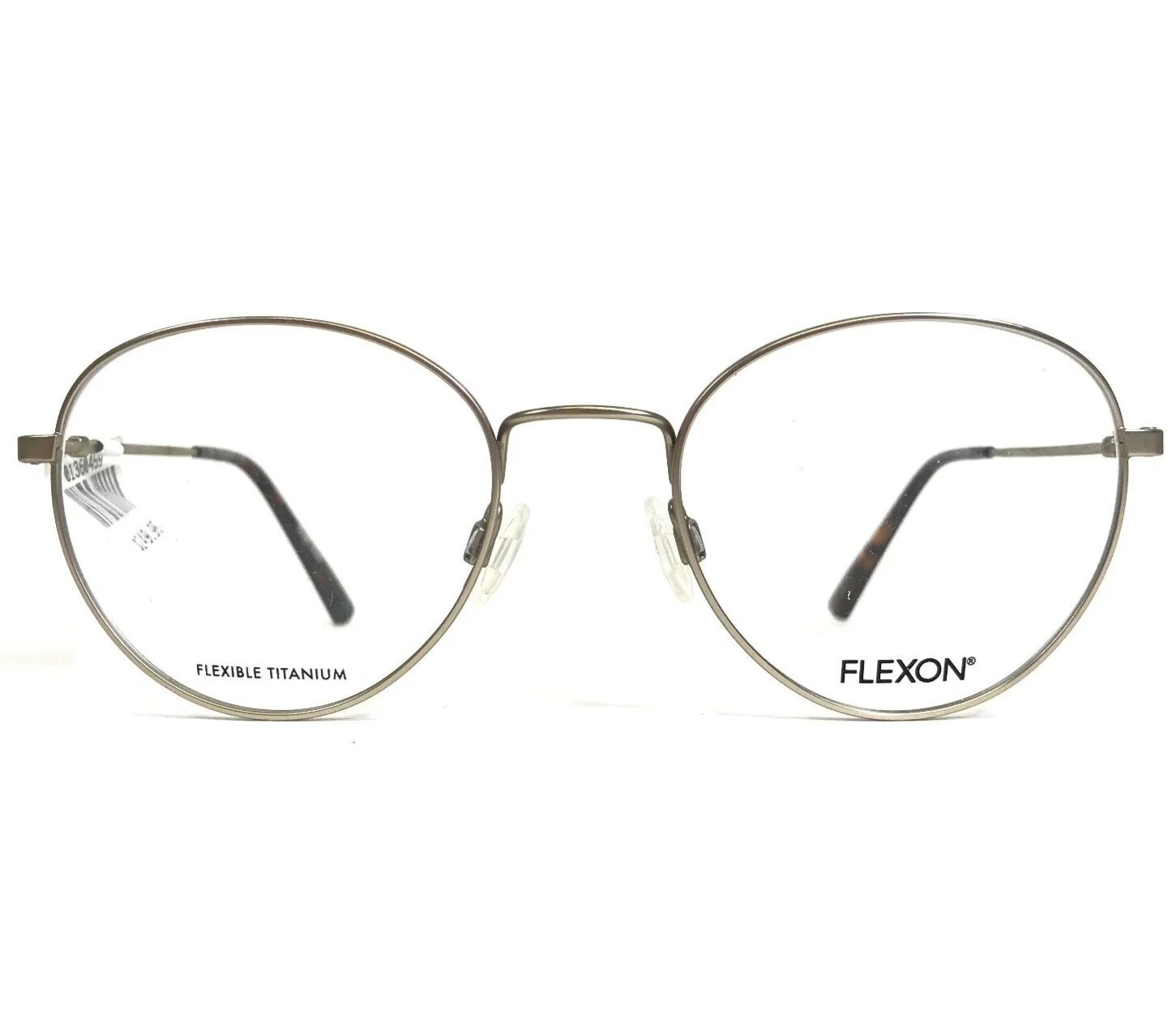 Flexon Eyeglasses Frames H6032 710 Gold Round Full Wire Rim 50-20-145 2