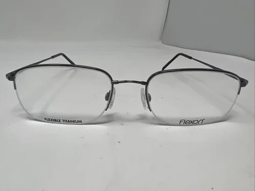 FLEXON Flexible Titanium 54/19 150 Gunmetal Men’s Eyeglass Frames Z36