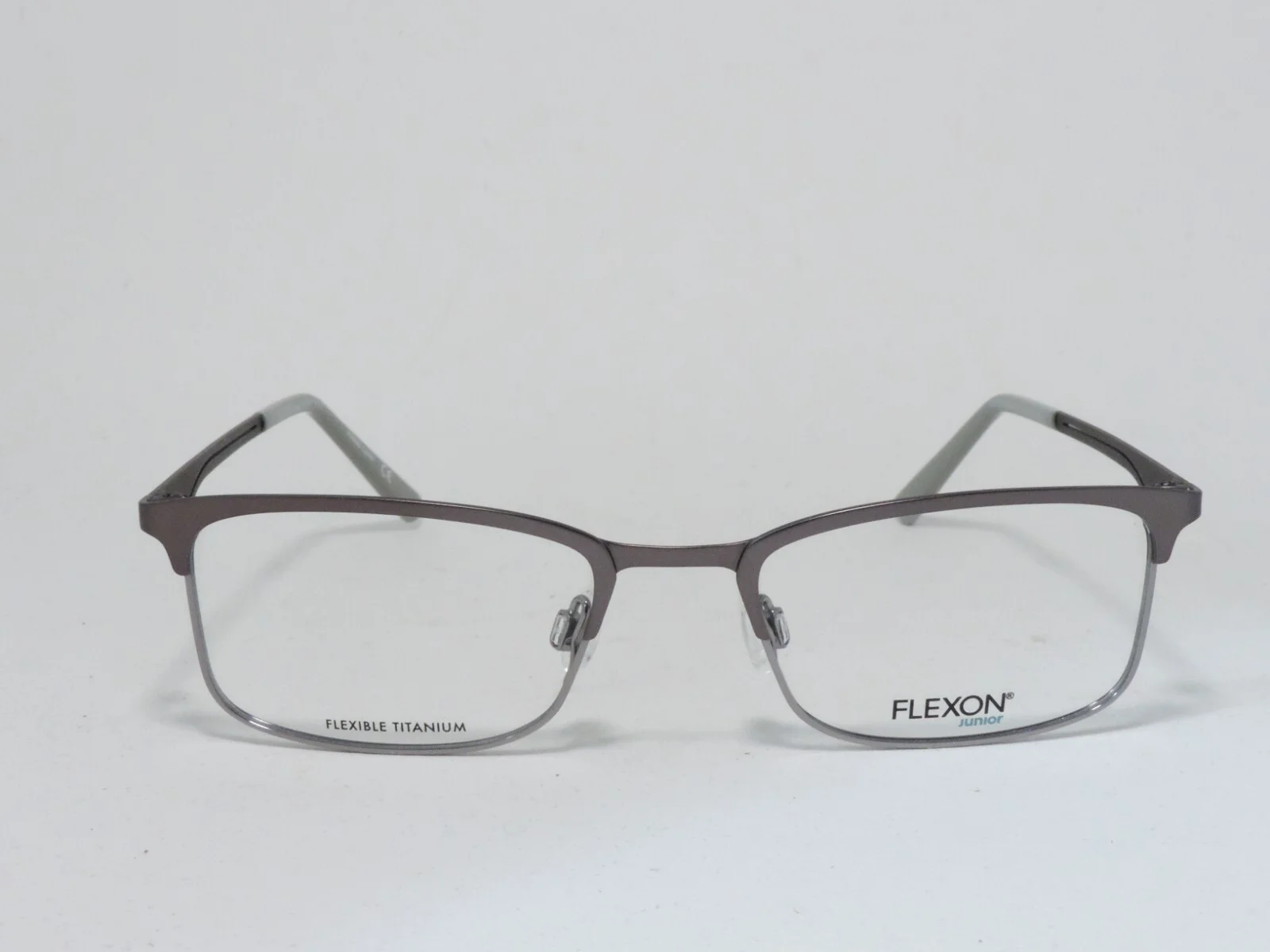 FLEXON KIDS J4004 FLEXIBLE TITANIUM BRIDGE EYEGLASS FRAMES 33 GUNMETAL 49-18-135