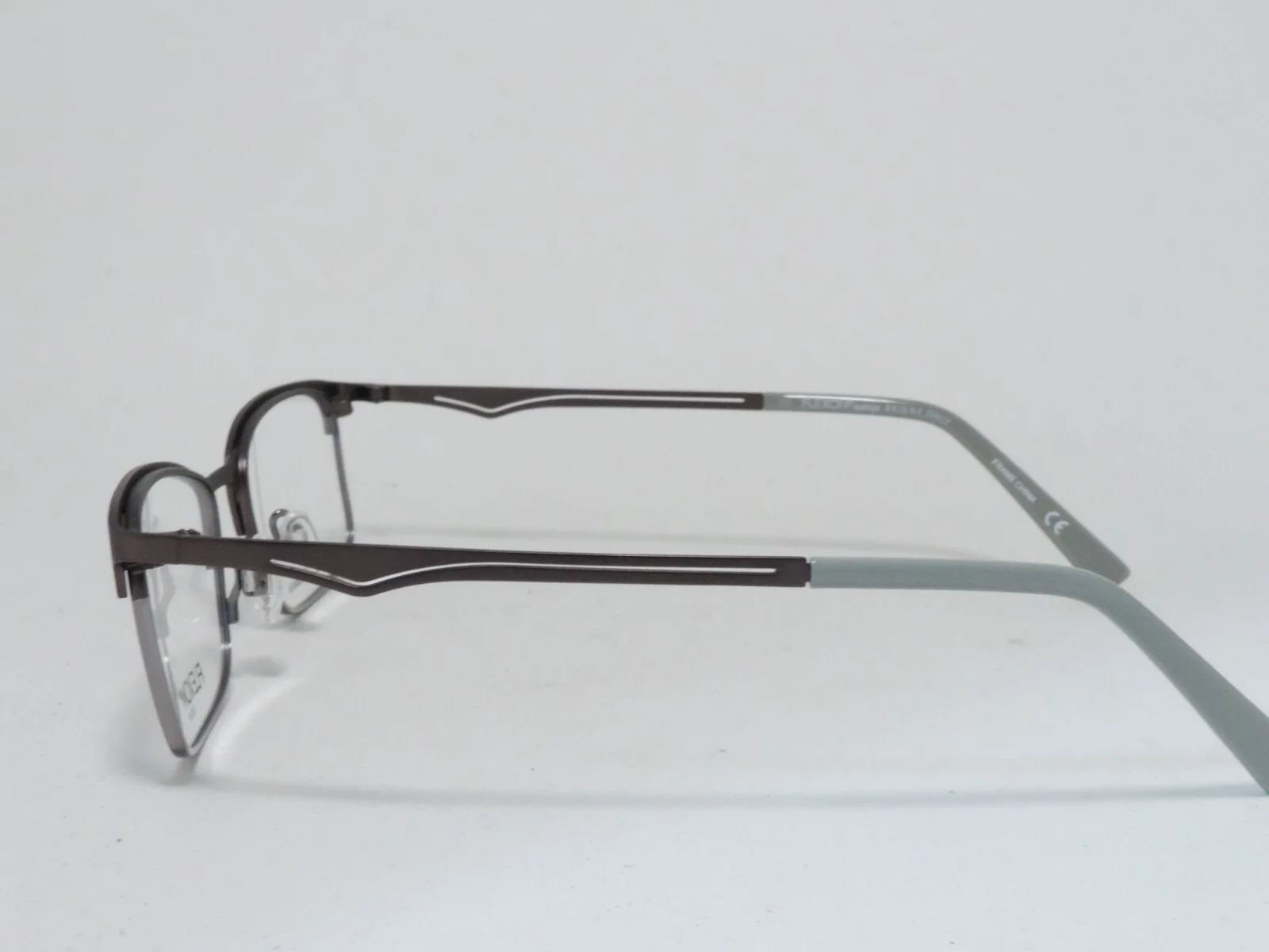 FLEXON KIDS J4004 FLEXIBLE TITANIUM BRIDGE EYEGLASS FRAMES 33 GUNMETAL 49-18-135 3