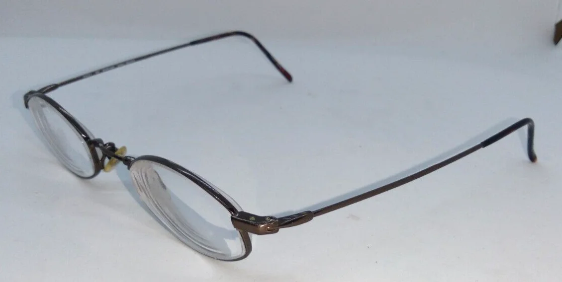 FLEXON Select by Marchon 1103 Shiny Brown Eyeglass Frames Japan Full Rim 2