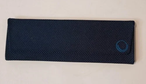 Flexon Triangular Sunglass Eyeglass Reading Glass Case Blue Magnetic