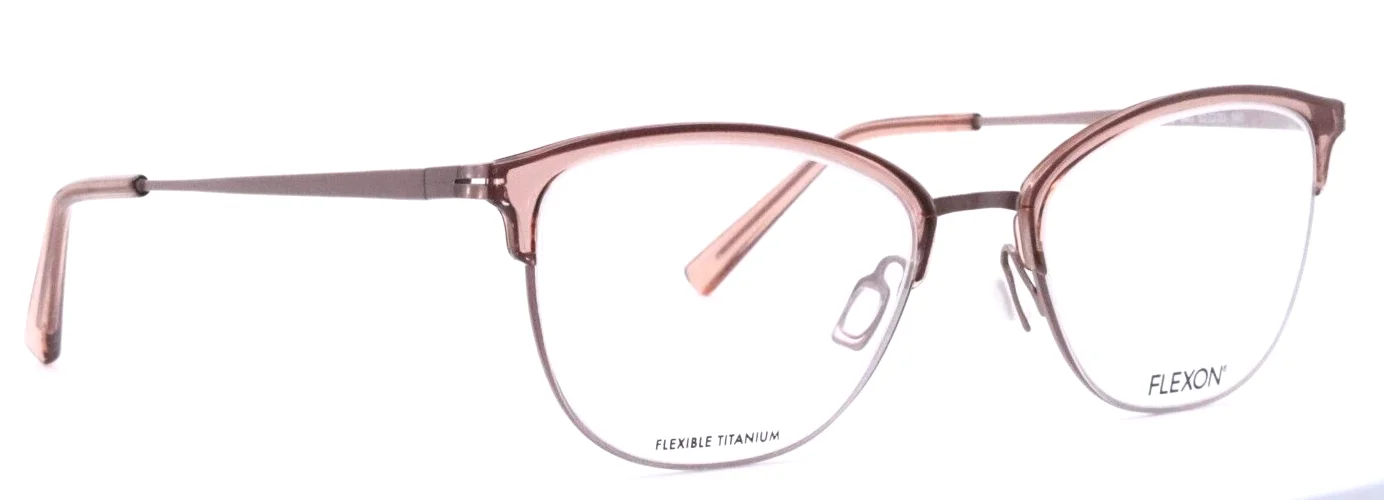FLEXON W3023 640 Blush Womens Cat Eye Full Rim Eyeglasses 52-20-140 B:39 3