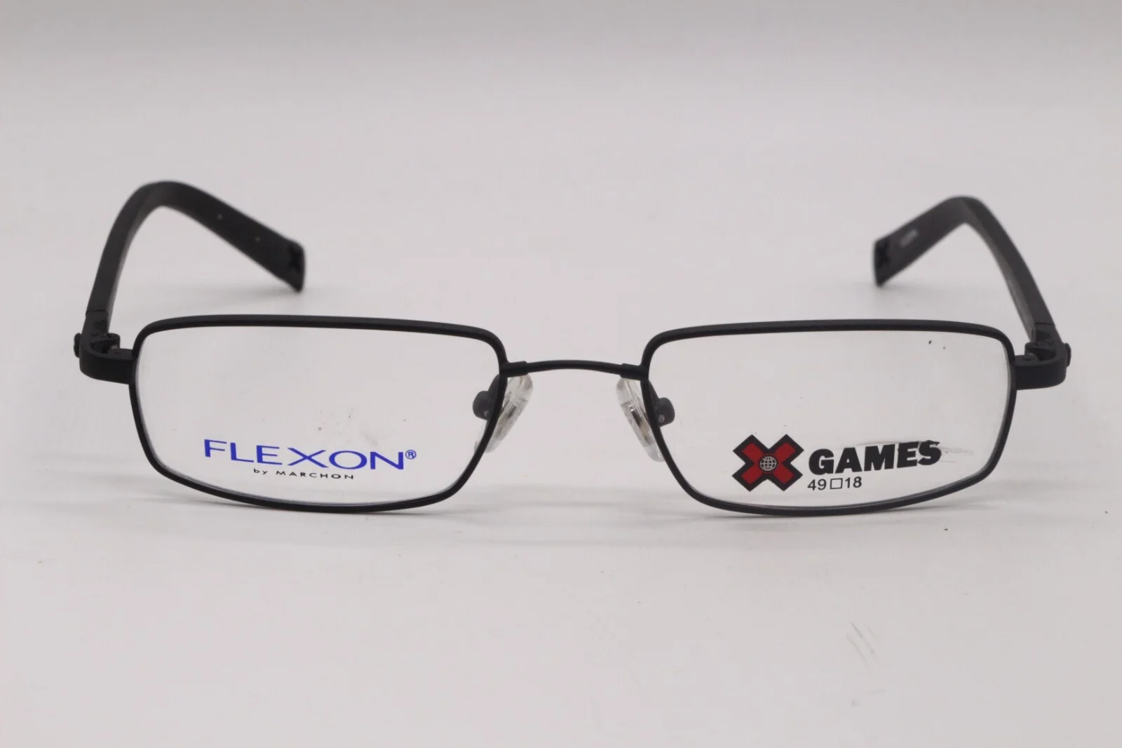 FLEXON X GAMES HAWK OIL SLICK BLACK AUTHENTIC FRAMES EYEGLASSES 49-18 2