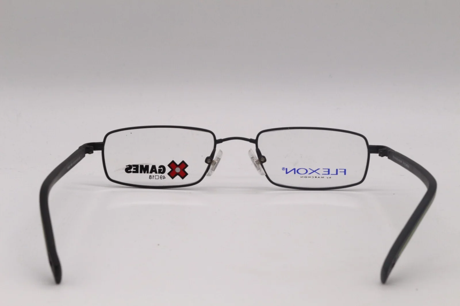 FLEXON X GAMES HAWK OIL SLICK BLACK AUTHENTIC FRAMES EYEGLASSES 49-18 4