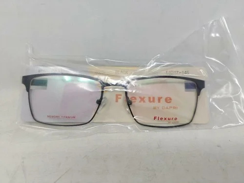 Flexure by Capri FX110 Unisex Glasses Frames 55-17-145 Black 3