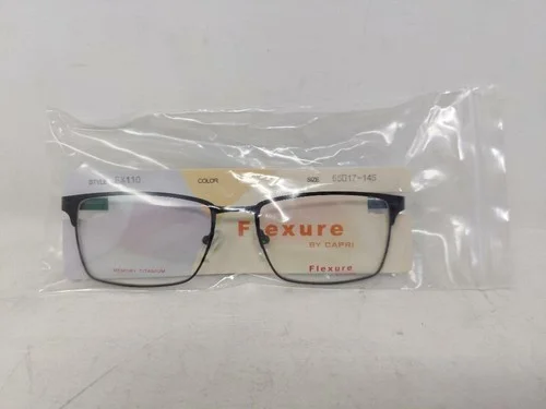 Flexure by Capri FX110 Unisex Glasses Frames 55-17-145 Black 4