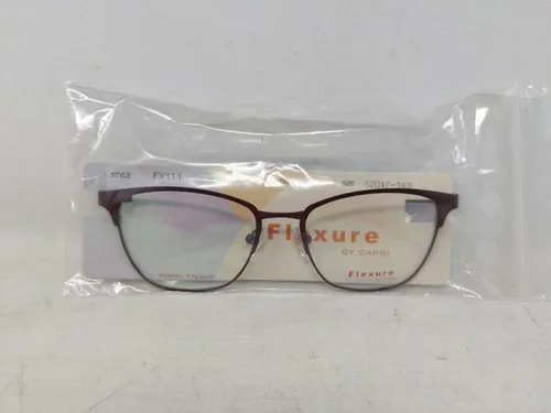 Flexure by Capri FX111 Unisex Eyeglass Frames 52-17-140 Burgundy 3