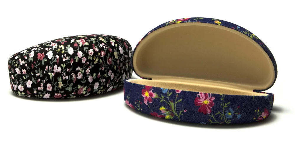Floral Pattern Fabric Sunglasses/Eyeglass Case (CV805), assorted patterns, *NEW*