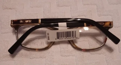 Flower FLR6003 281 Womens Tokyo Tortoise Full Rim Rectangle Frames 50-19-140 NWT 4