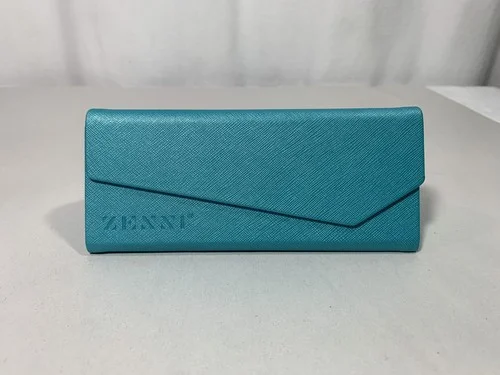 Folds Flat ZENNI Turquoise Eyeglasses Case