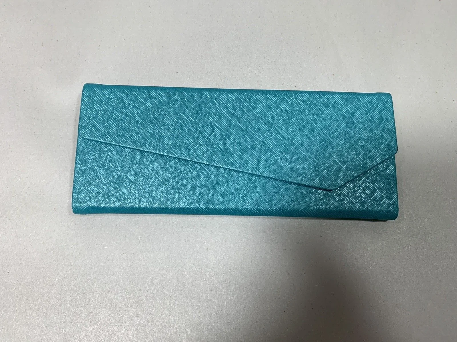 Folds Flat ZENNI Turquoise Eyeglasses Case 4