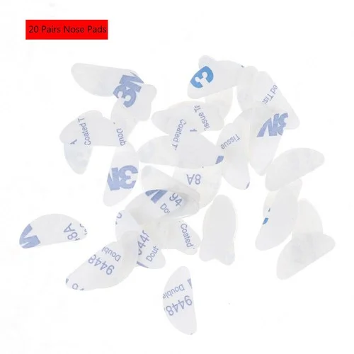 For Eyeglasses Adhesive Anti-slip Silicone Nose Pads Gasket Stick On 20Pairs 2