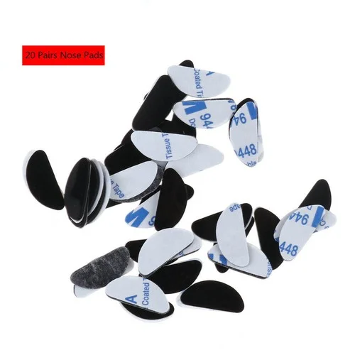 For Eyeglasses Adhesive Anti-slip Silicone Nose Pads Gasket Stick On 20Pairs 3