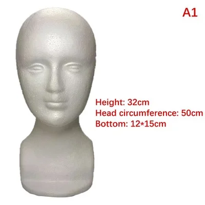 For Hat Glasses Wig Display Stand Male And Female Foam Mannequin Head Model 4