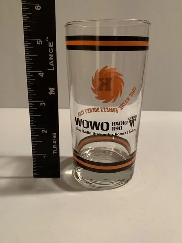 Fort Wayne Komets Turner Cup Champs Drinking Glass WOWO Radio 2