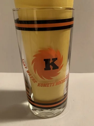 Fort Wayne Komets Turner Cup Champs Drinking Glass WOWO Radio 3