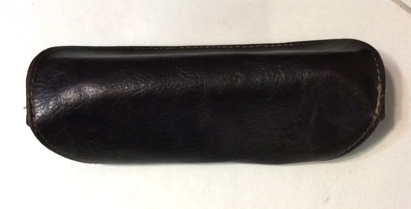 Fossil Brown Leather Eyeglass Case with Magnetic Closure on Front Flap 4