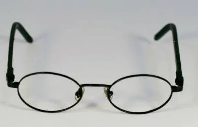 Fossil EDWIN Matte Black Metal Eyeglass Frames Designer Style Rx Eyewear