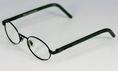 Fossil EDWIN Matte Black Metal Eyeglass Frames Designer Style Rx Eyewear 2