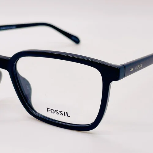 Fossil FOS7130 Eyeglasses Navy Blue Rectangle 53mm New Authentic Recycled Nylon 4