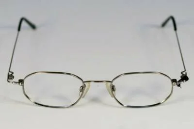 Fossil FRESNO Brush Silver Metal Eyeglass Frames Designer Style Rx Eyewear