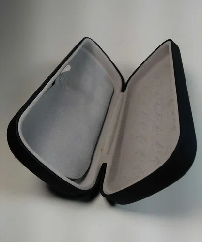 Fossil Hard Eyeglasses Case Blue Felt Lining Rectangular Glasses Holder. 3