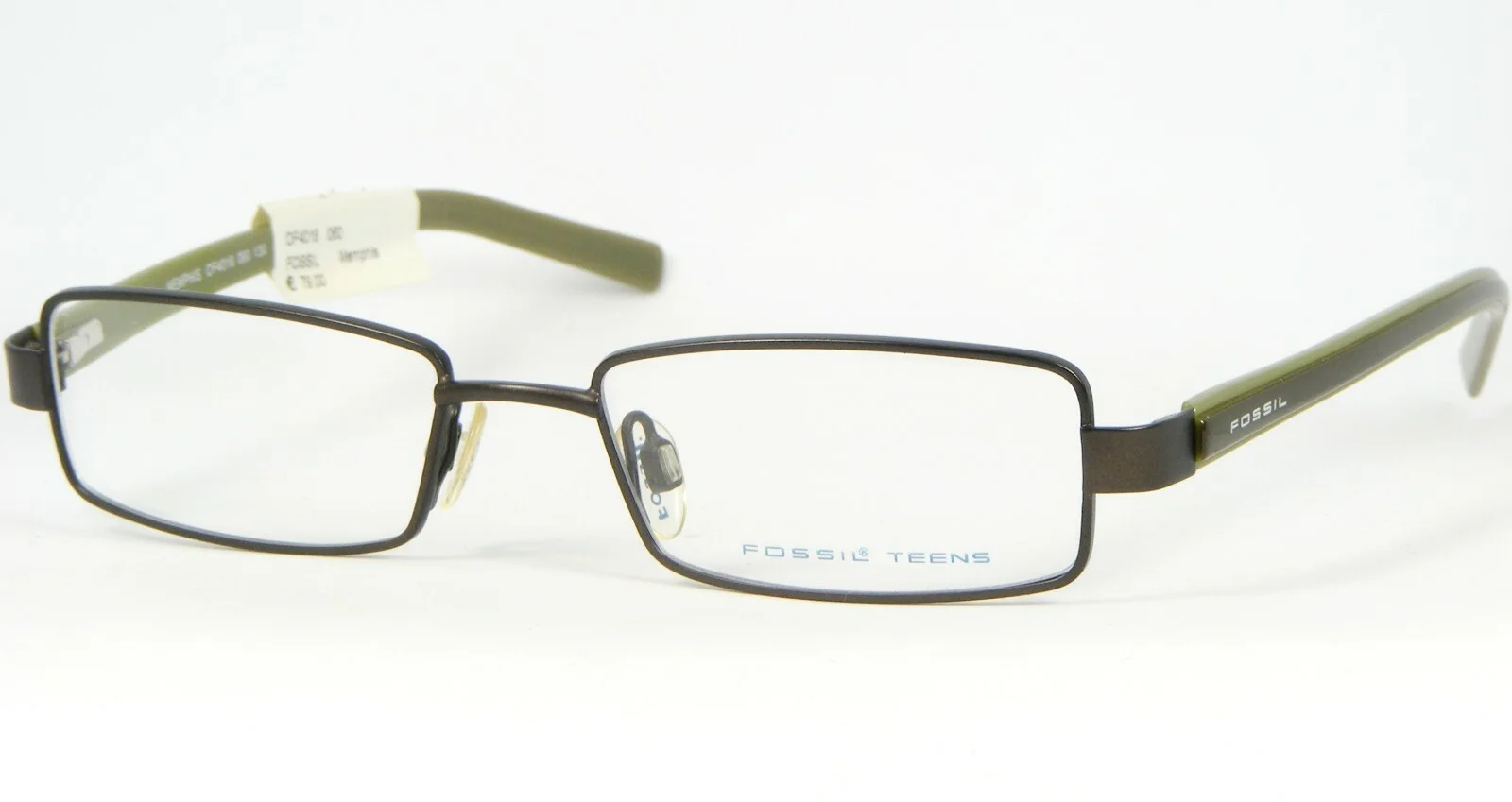 FOSSIL MEMPHIS OF4016 060 BROWN /OLIVE EYEGLASSES GLASSES FRAME 47-16-130mm