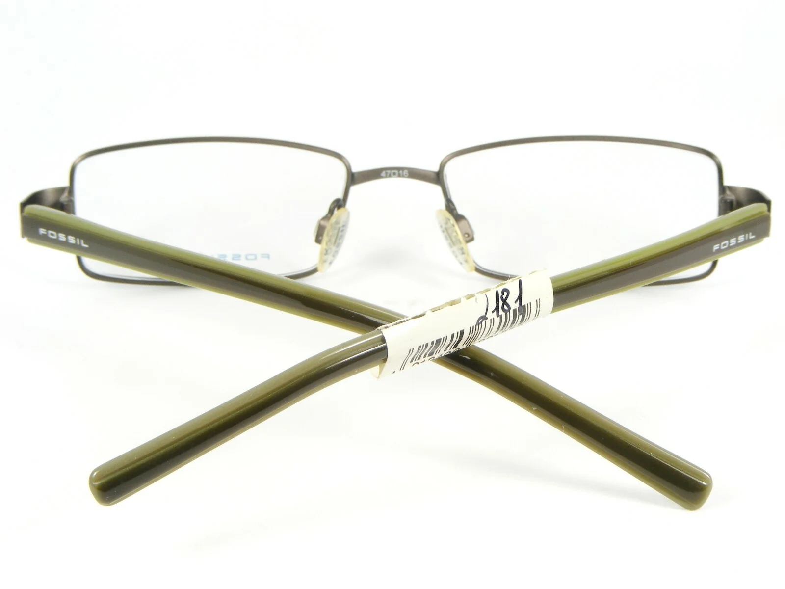 FOSSIL MEMPHIS OF4016 060 BROWN /OLIVE EYEGLASSES GLASSES FRAME 47-16-130mm 3