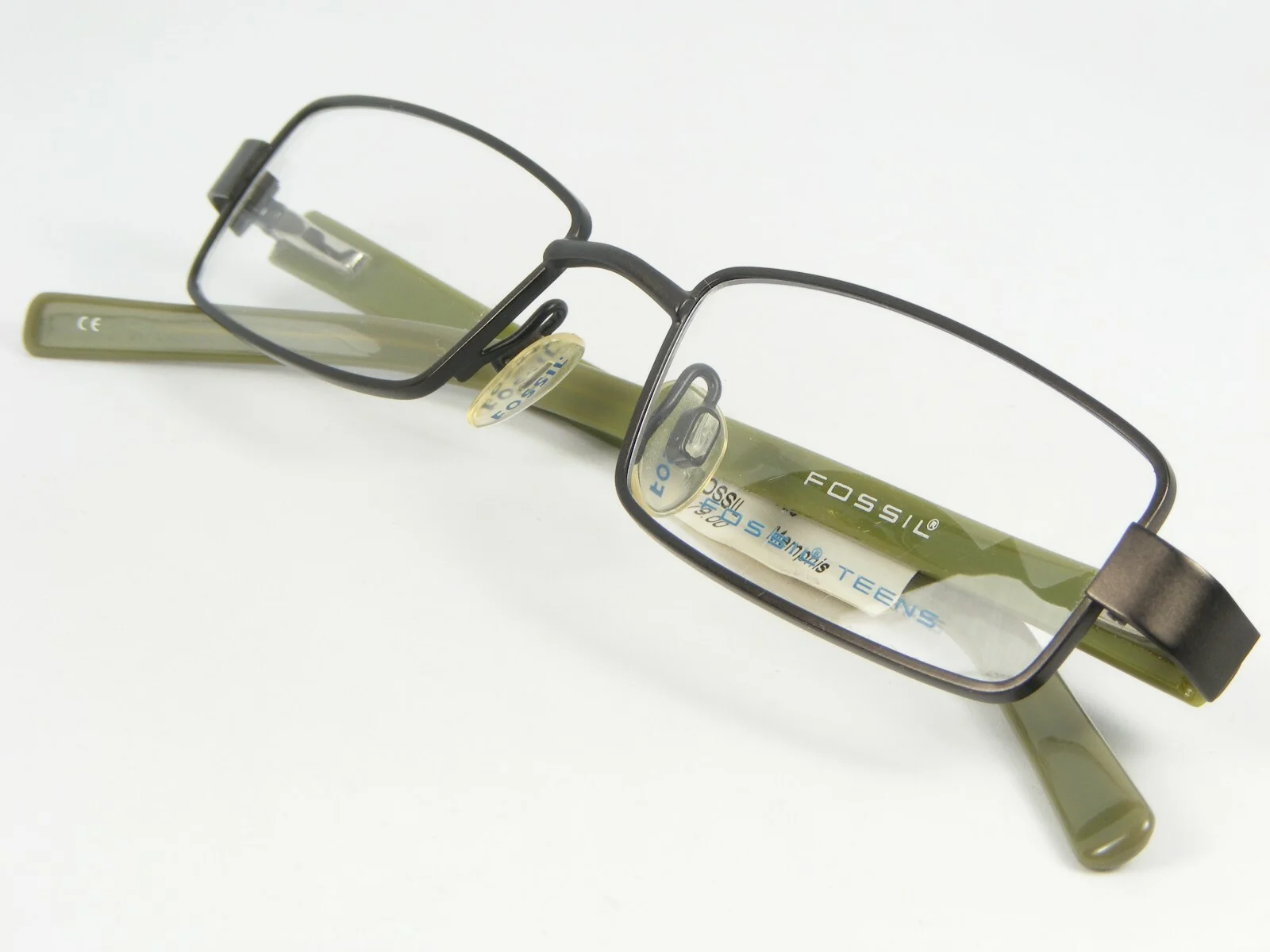 FOSSIL MEMPHIS OF4016 060 BROWN /OLIVE EYEGLASSES GLASSES FRAME 47-16-130mm 4