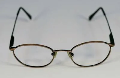 Fossil Sidney Brush Brown Metal Eyeglass Frames Designer Style Rx Eyewear