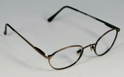 Fossil Sidney Brush Brown Metal Eyeglass Frames Designer Style Rx Eyewear 3