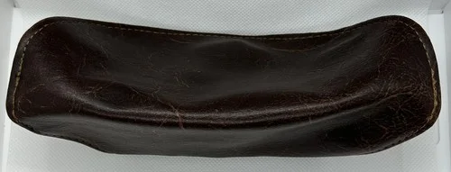 Fossil Sunglass Eye Glass Leather Case Magnetic Closure Brown 3