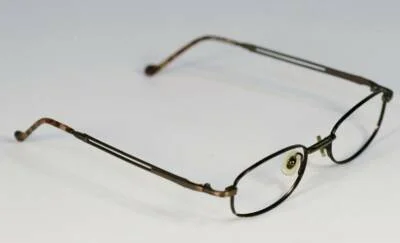 Fossil TRIMLINE Tortoise Shell Brown Metal Eyeglass Frames Designer Rx Eyewear 2