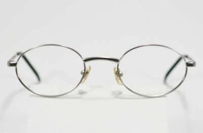 Fossil Unisex DREW Brush Silver Metal Eyeglass Frames Designer Style Rx Eyewear