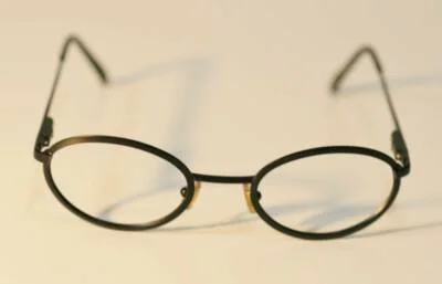 Fossil Unisex GERI Matte Black Metal Eyeglass Frames Designer Style Rx Eyewear