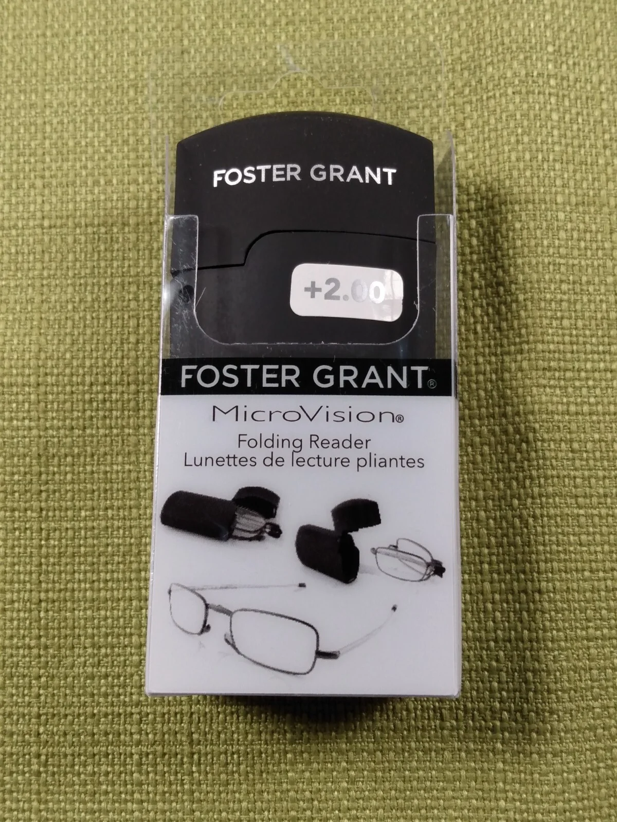 Foster Grant Folding Reading Glasses Gideon (BLACK) Pick Strength +++ 3