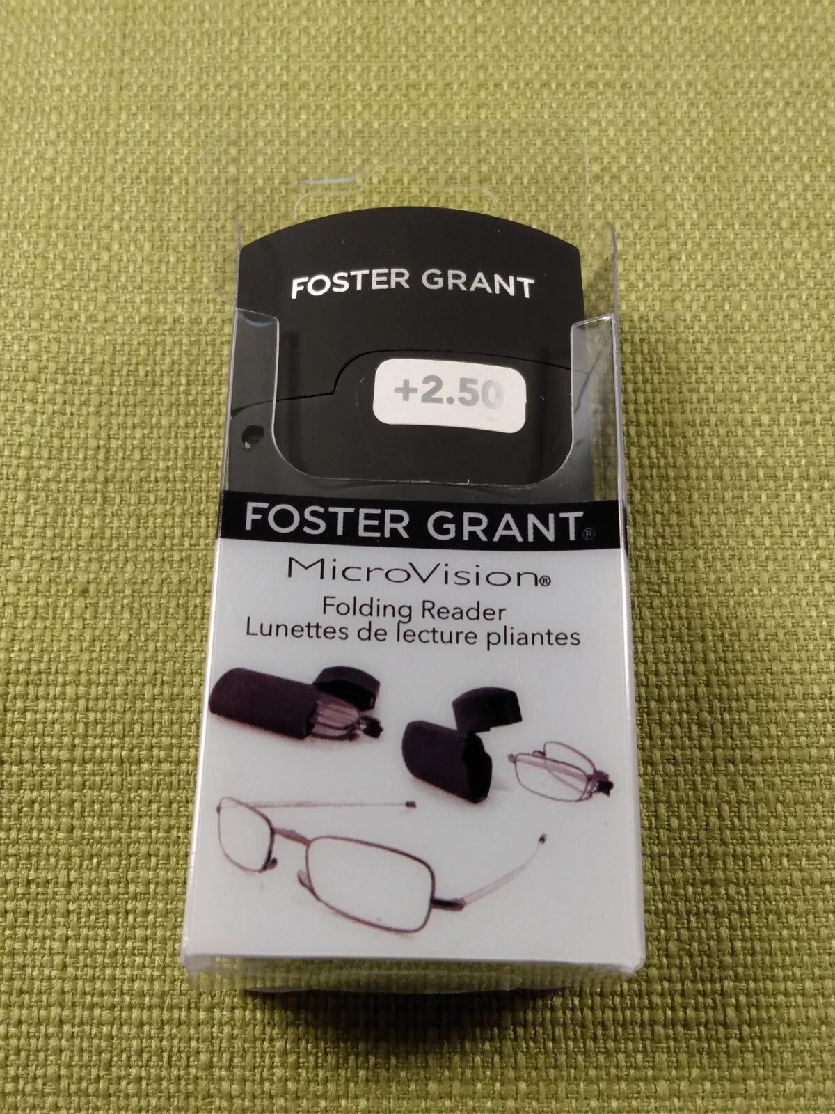 Foster Grant Folding Reading Glasses Gideon (BLACK) Pick Strength +++ 4