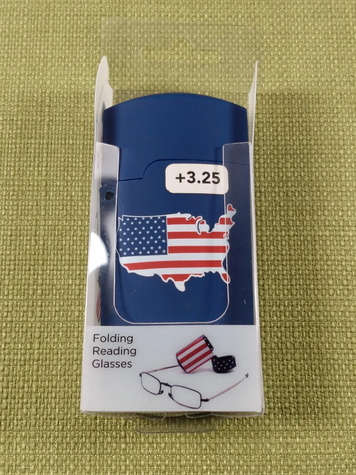 Foster Grant Folding Reading Glasses Gideon (BLUE-USA) Pick Strength +++ 2