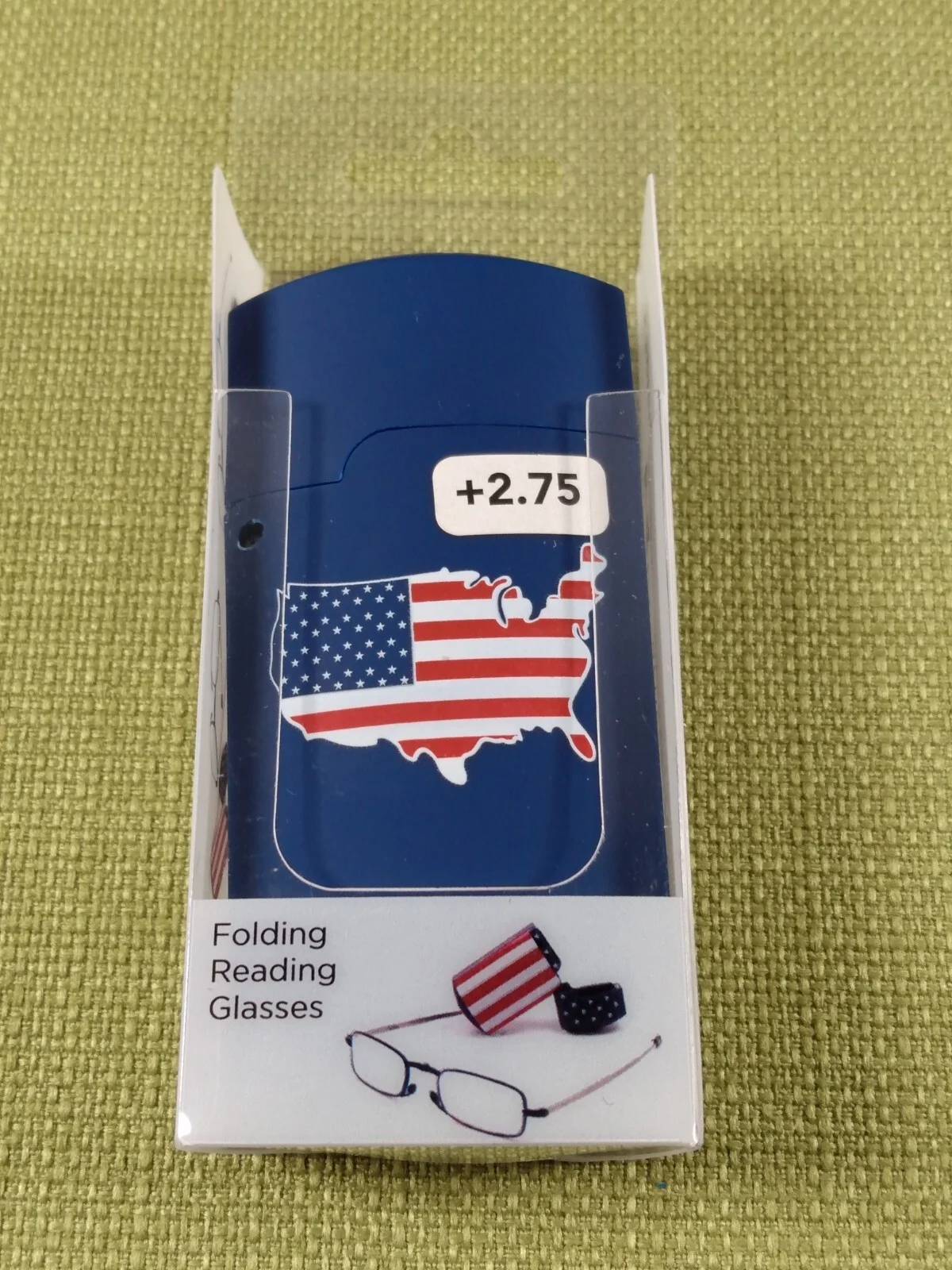 Foster Grant Folding Reading Glasses Gideon (BLUE-USA) Pick Strength +++ 4