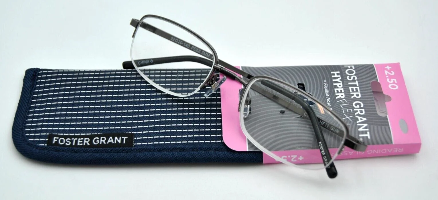 Foster Grant HyperFlexx Reading Glasses Readers HF 25 NEW See Description