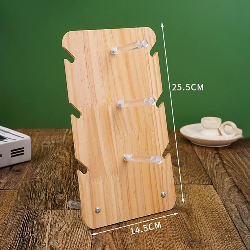 Frame Tray Solid Wood Stand Eyeglasses Organizer Shelf Sunglass Display Rack 3